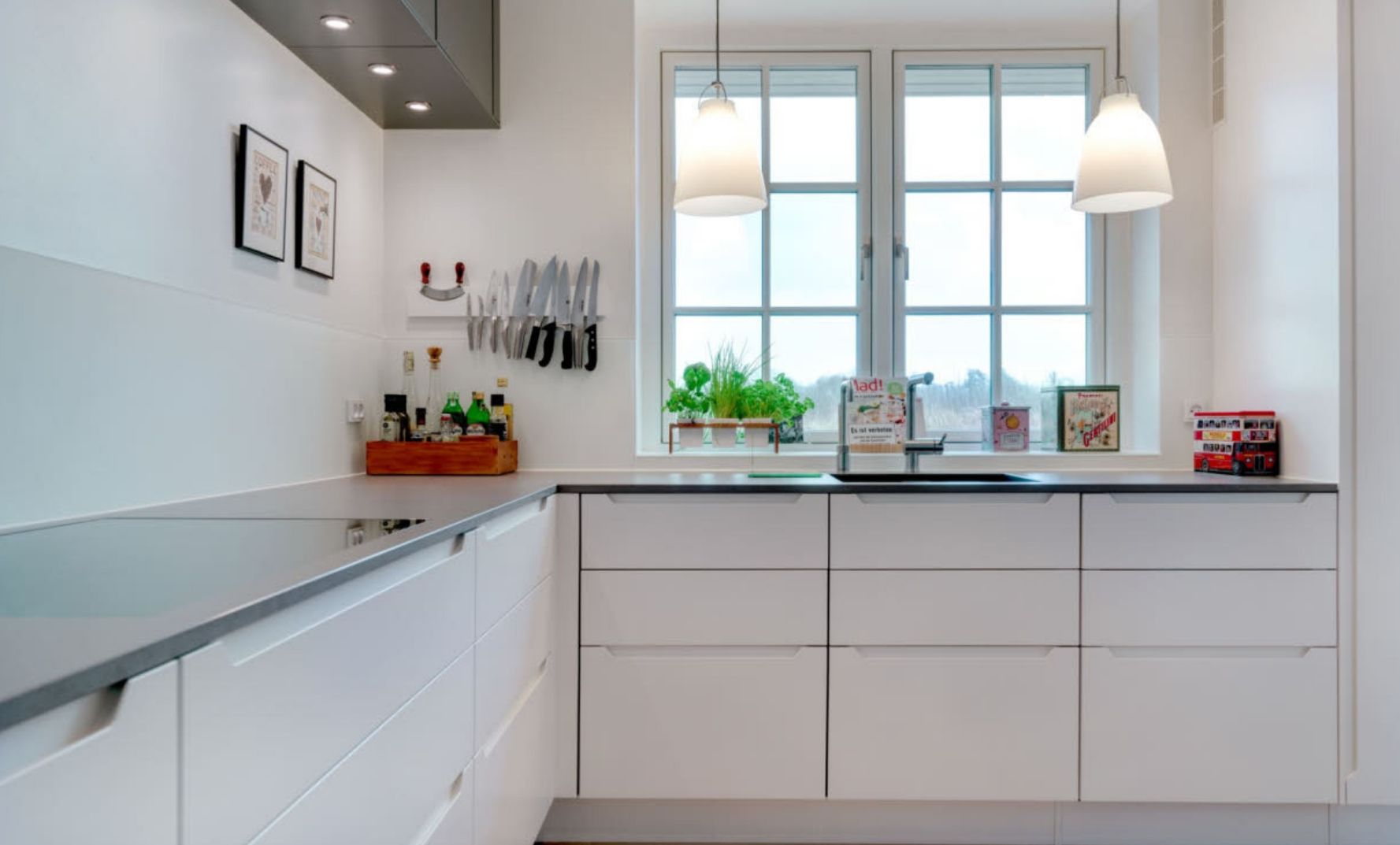 Interior design in kitchen